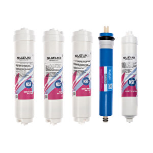 Kapalı Kasa Su Arıtma Cihazı 1 Yıllık Tam Set Filtre Takımı (8 Filtre)