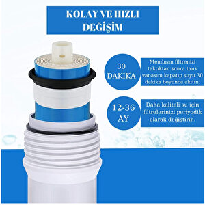 Sulook Su Aritma Si̇stemi̇ Ars-jenal Membran 75 Gpd ( 2 Adet )**