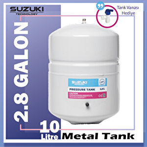 Tüm Su Arıtma Cihazlarına Uyumlu 2,8 Galon (10 Lt) Metal Tank