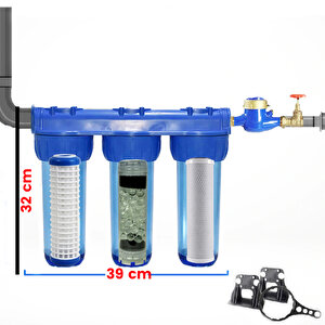 Daire Giriş Filtresi 3 Lü Tam Set 3/4"