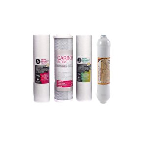 Su Arıtma Cihazı 4 Lü Filtre Seti - Ekonomik Set - Nsf Onaylı