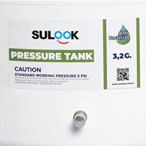 Su Arıtma Cihazı Tankı - Vana Dahil-antibakteriyel-3,2 Galon -12 Litre