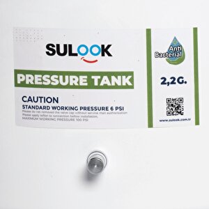 Su Arıtma Cihazı Tankı - Vana Dahil-antibakteriyel-3,2 Galon -12 Litre