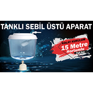 Altus Al1123su Uyumlu Sebil Üstü Aparatı Kırılmaz,hazneli (15 Metre Hortumlu)