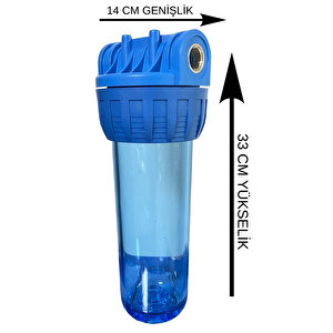 Blu 125-10 Bina Giriş Tekli Filtre Kabı 1'' (boş Kap)
