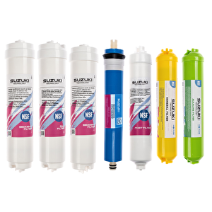 12 İnç Kapalı Kasa Su Arıtma Cihazı Tam Set (7 Filtre) Alkali Ve Mineral İlaveli