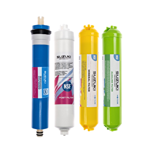 12 İnç Kapalı Kasa Su Arıtma Cihazı Tam Set (7 Filtre) Alkali Ve Mineral İlaveli
