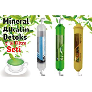 Mineral.alkalin Detoks 3'lü Filtre Seti