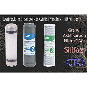 Atlas Daire Girişi 3'lü Silifozlu Yedek Filtre Kireç Önleyici