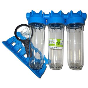 Atlas 3/4" 10" İnch Dp10 Trıo Daire Girişi 3"lü Boşfiltre Kabı