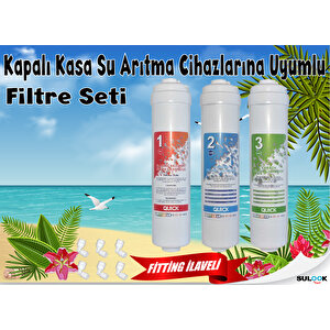 Su Arıtma Cihazları Için Ekonomik Filtre Seti Fitting İlaveli
