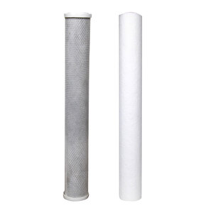 Su Arıtma 20 Inch 5 Micron Tortu Ve Blok Aktif Karbon Filtresi
