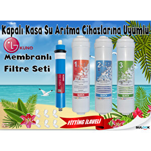 Su Arıtma Filtre Seti Inline Set Lg Kuno Membran (en İyi Fiyatlı Set)*
