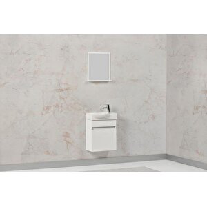 Latti̇na Banyo Dolabı Beyaz Mdf Mini 45 Cm