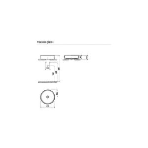 Loop Ø 45 Cm Set Üstü Çanak Lavabo Cappucino Mat Lp145