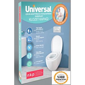 Nkp Universal Çocuk Adaptörlü Amortisörlü Klozet Kapağı Kapak