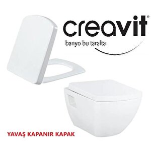 Creavit Tp326 Asma Klozet  Kc6000 Yavaş Kapanır Kapaklı