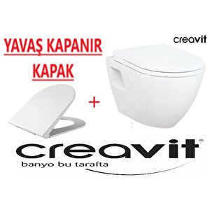 Creavi̇t Tp325 Asma Klozet + Yeni̇ Sli̇m Yavaş Kapanir Kapak Kc5000-orji̇nal
