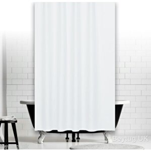 Jackline Banyo Duş Perdesi 0010 Beyaz Çift Kanat 2x120x20