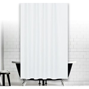 Zethome Jackline Banyo Duş Perdesi 0010 Beyaz Tek Kanat 1x180x200