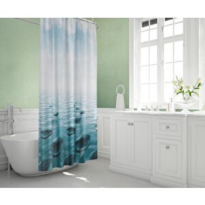 Tropik Banyo Duş Perdesi 5075 Çift Kanat 2x120x200