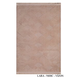 Modern Dekoratif Lara Vizon Dokuma Halı 80x300 cm