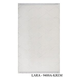 Modern Dekoratif Dokuma Salon Oturma Odası Çocuk Odası Mutfak Halısı Antre Yolluk Lara Krem 200x290 cm