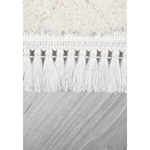 My Evilla Modern Dekoratif Lara Krem Dokuma Halı 9401a