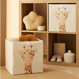2'li Çocuk Odası Sevimli Zürafa Kutu Set 33 X 30 X 33 Cm