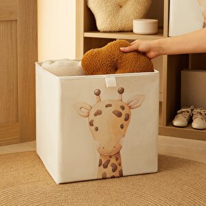 Ocean Home Textile 2'li Çocuk Odası Sevimli Zürafa Kutu Set 33 X 30 X 33 Cm