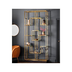 Candie Gold Metal Kitaplık