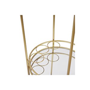 Leala Gold Metal&cam Servis Arabası