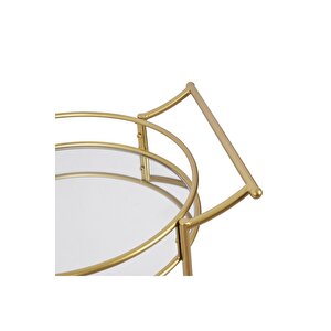 Leala Gold Metal&cam Servis Arabası