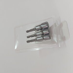 3 Parça Manyetik Somun Adaptörü Bits Lokma Adaptörü Seti 8-10-13 Mm Cıvata Somun Lokma Bits Adaptör