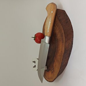 30 Cm Bilezikli Et Bıçağı 2-no Kasap Bıçağı El Yapımı Paslanmaz Dövme Çelikten Özel İmalat  Ahşap Saplı Kurban Bıçağı