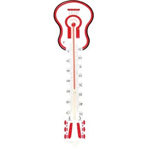 Nakres Gitar Tasarımlı Termometre 5-21 Cm Oda Sıcaklığı Ve Sıcaklık Ölçme Termometresi Civalı Duvar Askılı Termometre