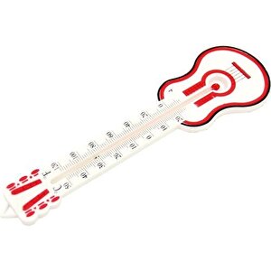 Nakres Gitar Tasarımlı Termometre 5-21 Cm Oda Sıcaklığı Ve Sıcaklık Ölçme Termometresi Civalı Duvar Askılı Termometre