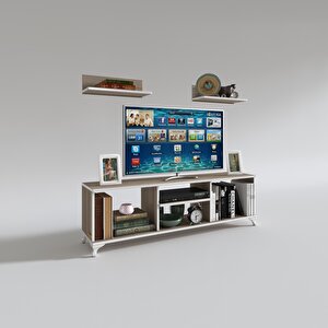Televizyon Sehpası Monako150 Crd Tv Ünitesi Raflı