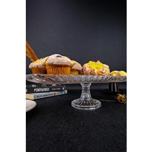 Cam Kek Ve Pasta Sunum Standı Dikdörtgen 37,5 Cm – Sn.dmb.010 C1-1-288