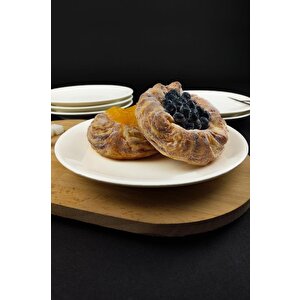 Digithome 6'lı Deniz Form Porselen Pasta Tabağı Seti 19 Cm Krem – Tl4037058 C320.003