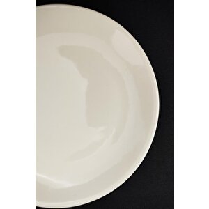 Digithome 6'lı Deniz Form Porselen Pasta Tabağı Seti 19 Cm Krem – Tl4037058 C320.003