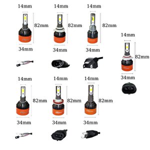 Space 12v 8000lm Beyaz H3 Led Far Ampulü (48w)