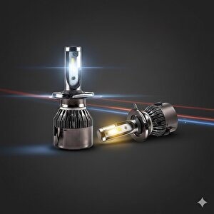 12v Çift Renk Sarı Beyaz 9005 Led Far Ampulü Sağ Sol