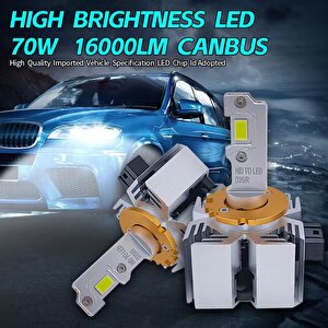 Led Far Ampulü D3s/r 70w 16000lm 6000k Beyaz  Canbus 12v-tk/laam927