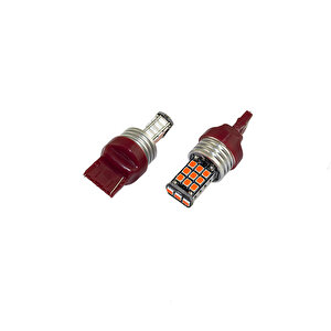 Space Honda Civic Stop Ampul T10 Büyük Kırmızı Çakarlı / Laam654-1