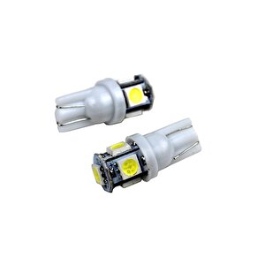 Led Ampul Dipsiz T10-5smd Beyaz 2'li Set 24v / Laam638