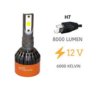 Led Far Ampulü Beyaz 48w 12v 8000lm H7 / Laam90 Sağ Sol