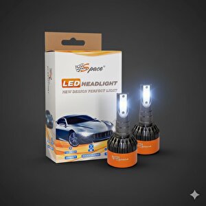 12v 8000lm Beyaz H7 Led Far Ampulü (48w) Sağ Sol
