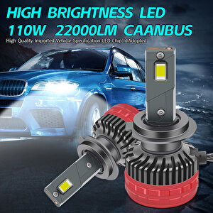 Led Far Ampulü Canbus 110w 22000lm H1 12v / Laam922