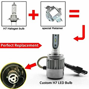 Orijinal Volkswagen H7 Led Far Ampulü 36w 4800lm 12v-32v / Laam808 Sağ Sol